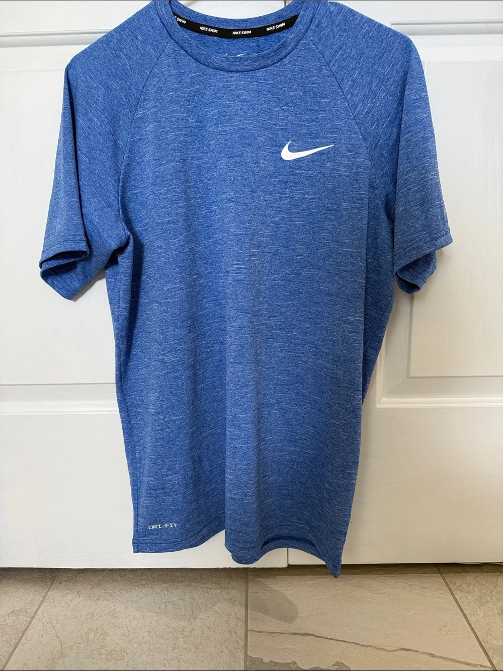 Nike Heather Blue Dri-FIT Short Sleeve Swim Tee